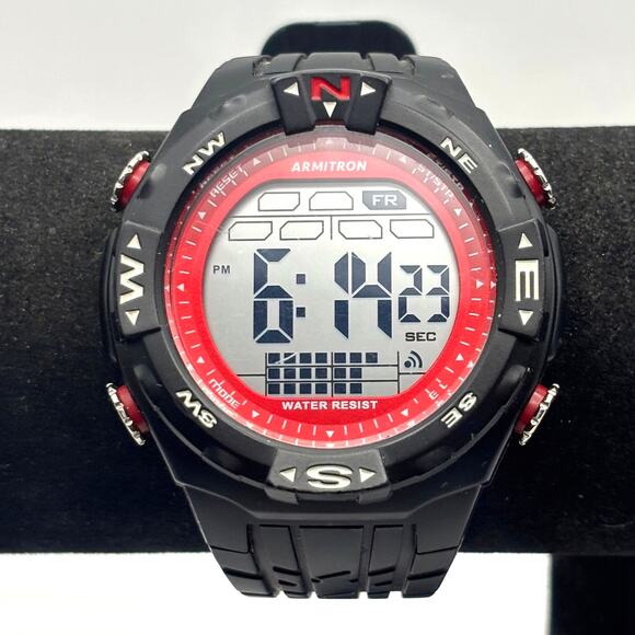 Red & Black Armitron Sports Men's Watch - Picture 1 of 5